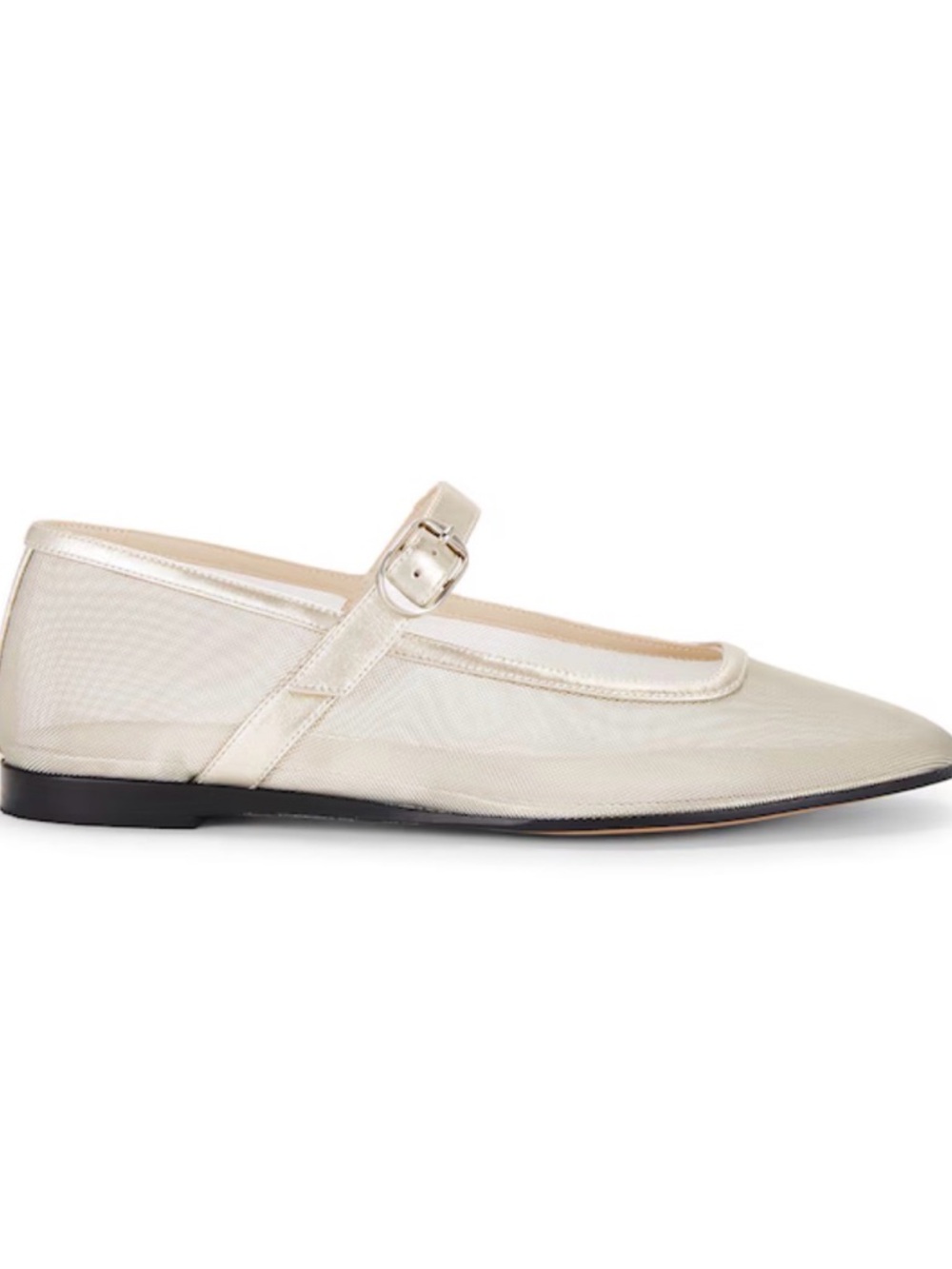 Le Monde Beryl EU 35.5 Metallic Mary Jane Flats - Gold